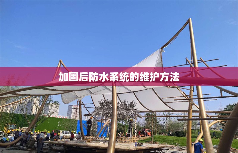加固后防水系統(tǒng)的維護(hù)方法