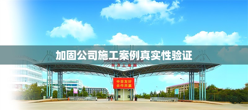 加固公司施工案例真實(shí)性驗(yàn)證 行業(yè)新聞 第1張