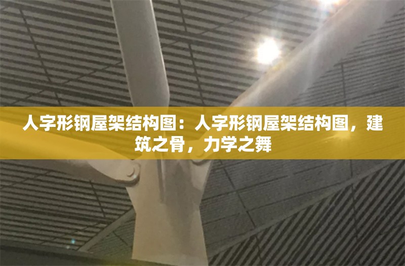 人字形鋼屋架結構圖：人字形鋼屋架結構圖，建筑之骨，力學之舞