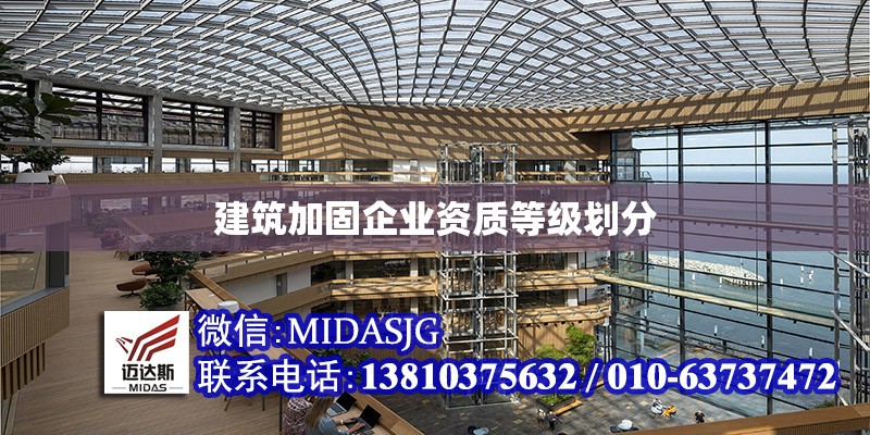 建筑加固企業(yè)資質等級劃分 行業(yè)新聞 第1張