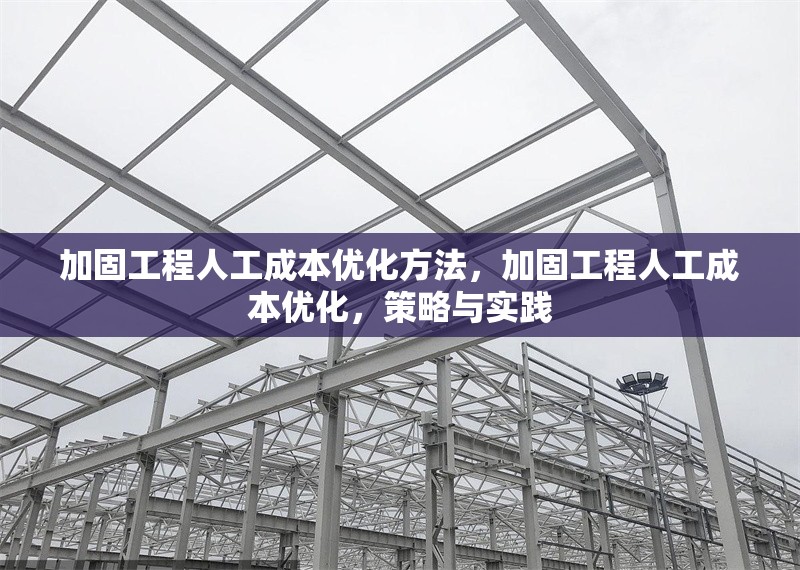 加固工程人工成本優(yōu)化方法，加固工程人工成本優(yōu)化，策略與實(shí)踐