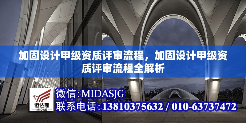 加固設(shè)計(jì)甲級(jí)資質(zhì)評(píng)審流程，加固設(shè)計(jì)甲級(jí)資質(zhì)評(píng)審流程全解析 行業(yè)新聞 第1張