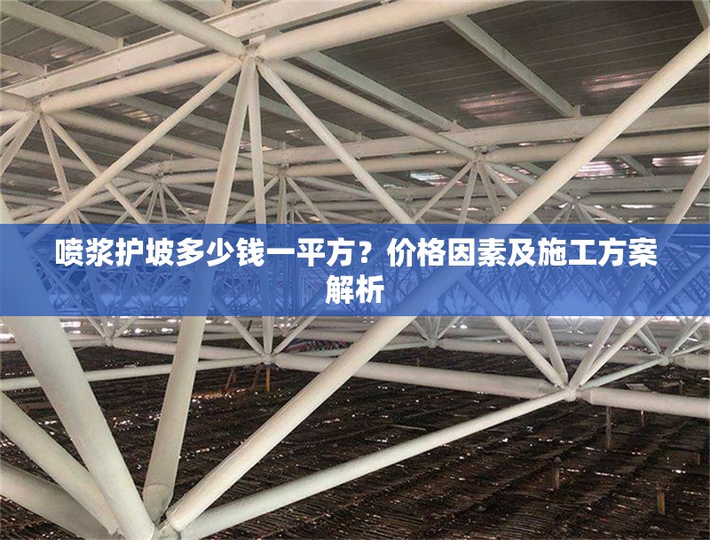 噴漿護坡多少錢一平方？價格因素及施工方案解析
