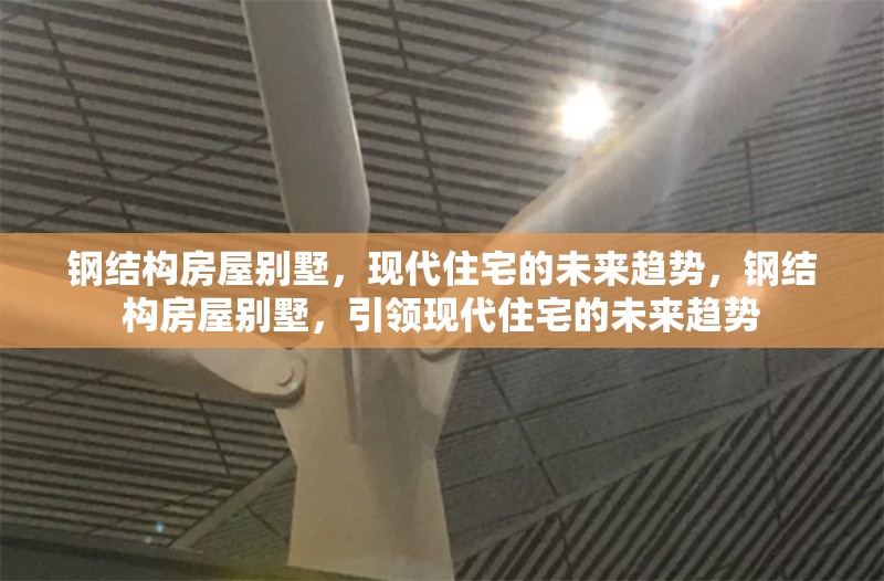 鋼結(jié)構(gòu)房屋別墅，現(xiàn)代住宅的未來(lái)趨勢(shì)，鋼結(jié)構(gòu)房屋別墅，引領(lǐng)現(xiàn)代住宅的未來(lái)趨勢(shì) 行業(yè)新聞