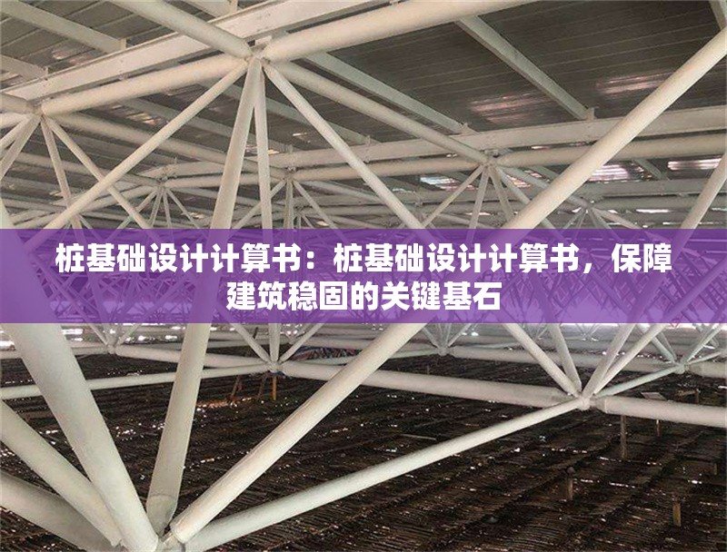 樁基礎(chǔ)設(shè)計(jì)計(jì)算書：樁基礎(chǔ)設(shè)計(jì)計(jì)算書，保障建筑穩(wěn)固的關(guān)鍵基石