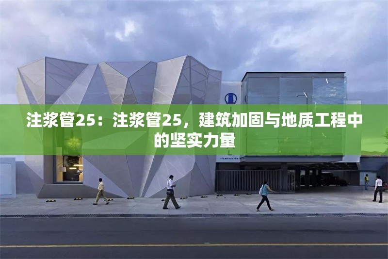 注漿管25：注漿管25，建筑加固與地質(zhì)工程中的堅(jiān)實(shí)力量 行業(yè)新聞