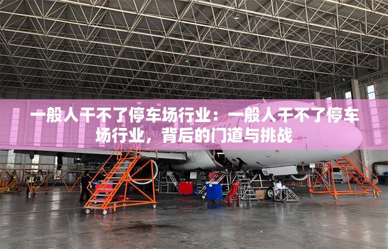 一般人干不了停車場行業(yè)：一般人干不了停車場行業(yè)，背后的門道與挑戰(zhàn) 行業(yè)新聞