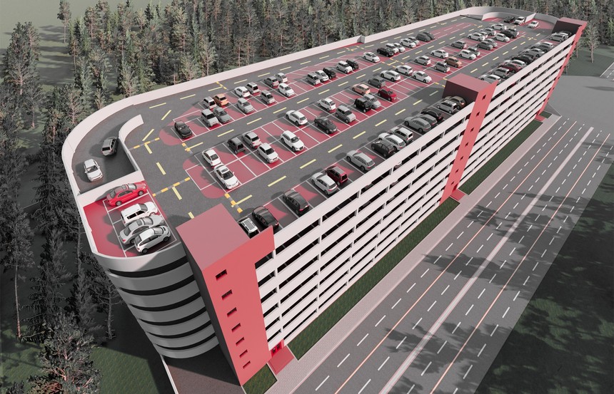 7層鋼結(jié)構(gòu)停車樓施工案例 鋼結(jié)構(gòu)停車樓施工案例 第1張