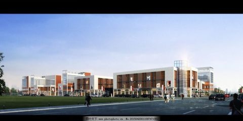 二層商業(yè)建筑效果圖片