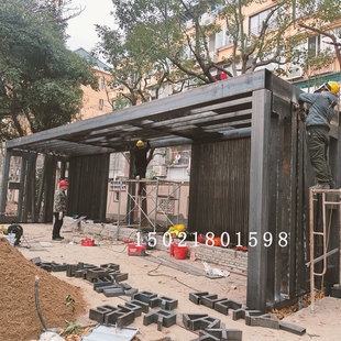 耐候鋼板園林廊架的制作方法，耐候鋼板園林廊架制作工藝詳解