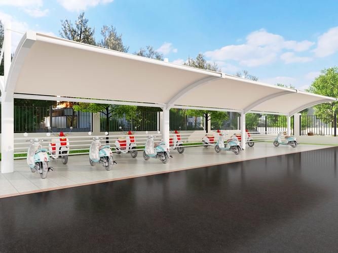 車(chē)棚效果（車(chē)棚效果主要分為實(shí)用性和美觀性和美觀性和美觀性） 行業(yè)新聞 第2張