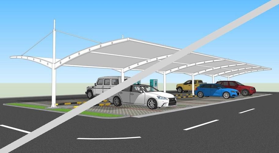 車(chē)棚效果（車(chē)棚效果主要分為實(shí)用性和美觀性和美觀性和美觀性） 行業(yè)新聞 第3張