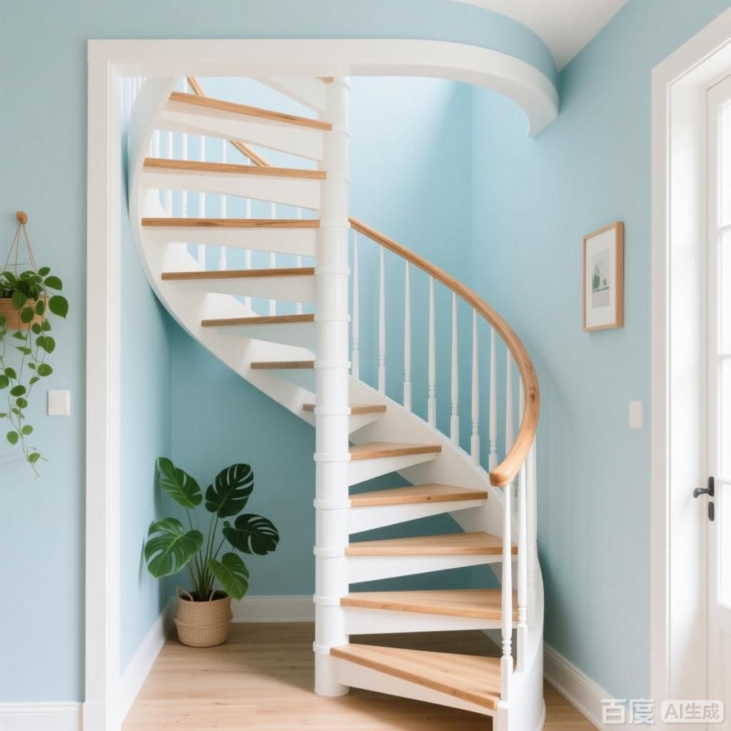 螺旋樓梯的五種框架設(shè)計(jì)（螺旋樓梯的五種框架設(shè)計(jì),生成四張不同框架設(shè)計(jì)的螺旋樓梯）